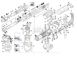 Bosch DH507 3611C37010 Demolition Hammer Parts Diagrams