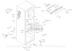 Bosch B11CB81SSS Parts Diagram for Cabinet