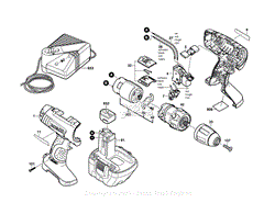 Bosch 34612 3601J95510 Drill Driver Parts Diagrams