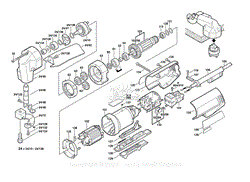 Bosch 1500B 0601500239 16 Gauge Shear Parts Diagrams