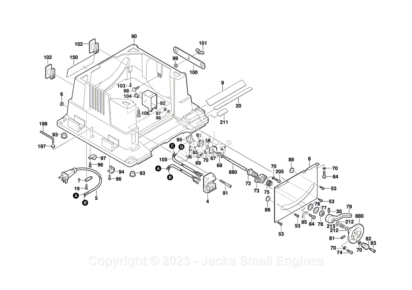 Bosch 4000 0601476139 Table Saw Parts Diagrams