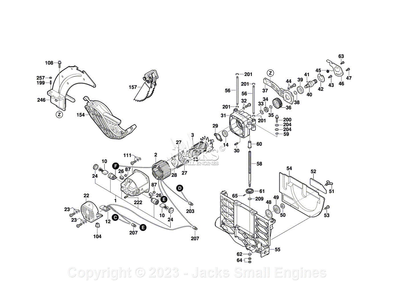 Bosch 4100 3601l13010 Table Saw Parts Diagram For Parts List 2