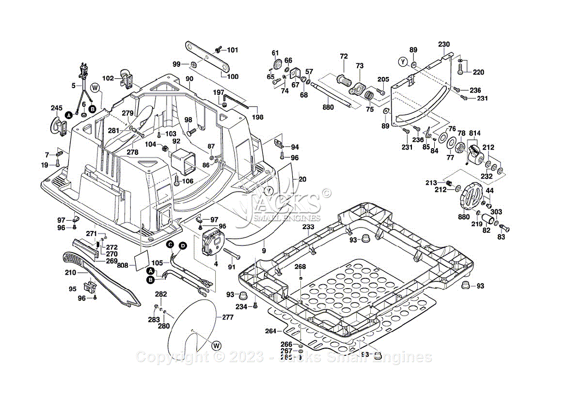 Bosch 4100XC 3601L13015 Table Saw 10 Inch Bare Tool Parts Diagrams