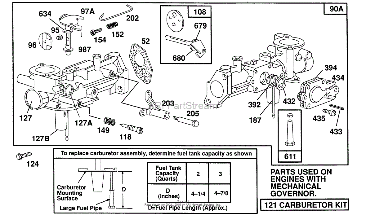 Briggs And Stratton Lawn Mower Carburetor Springs Diagram