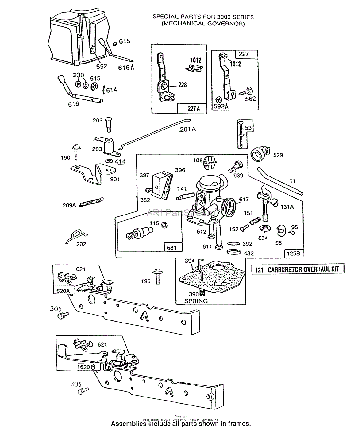 Briggs and Stratton 092902391201 Parts Diagram for Carburetor