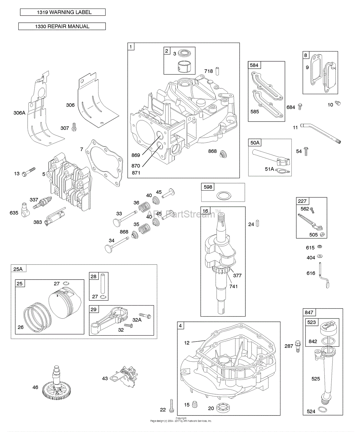 Briggs and Stratton 126T05-0322-B1 Parts Diagram for Camshaft ...