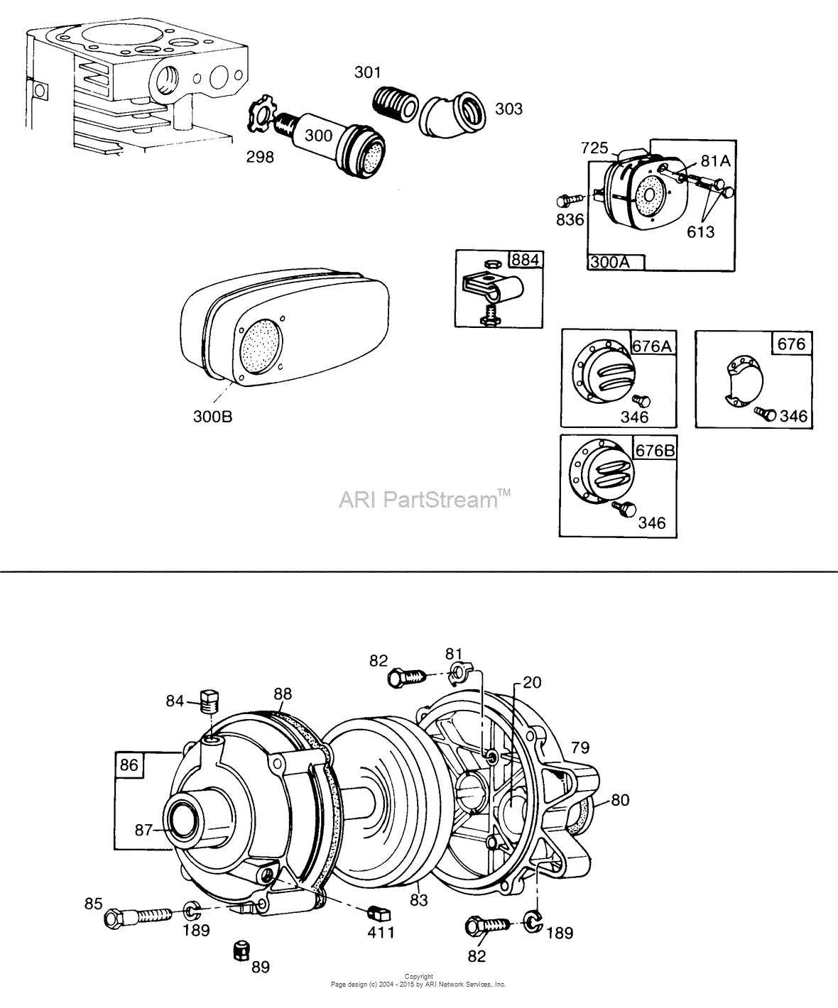 Briggs And Stratton 190402-1650-99 Parts Diagram For Gear Case ...