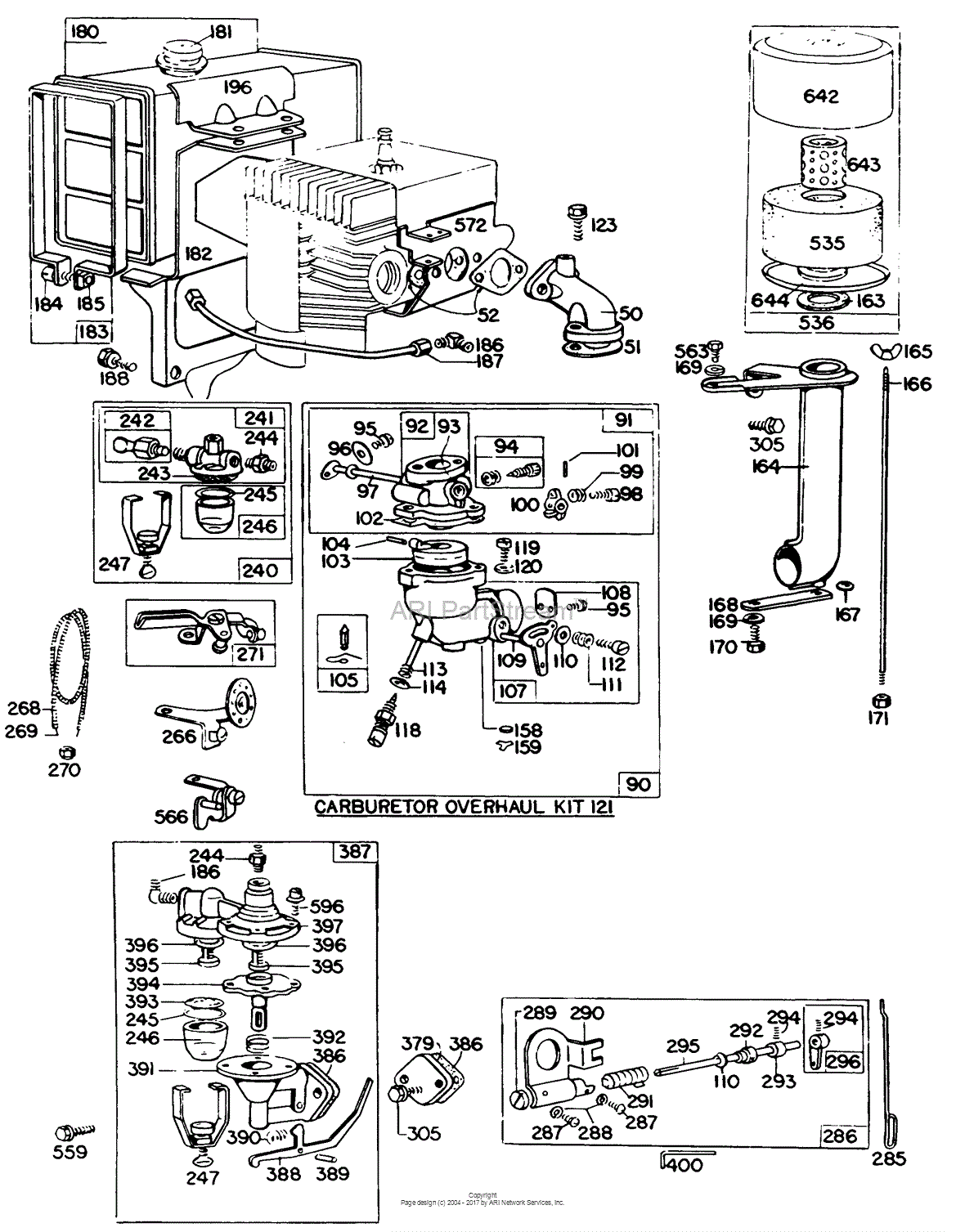 Briggs and Stratton 191431012099 Parts Diagram for Carb Assy,Fuel