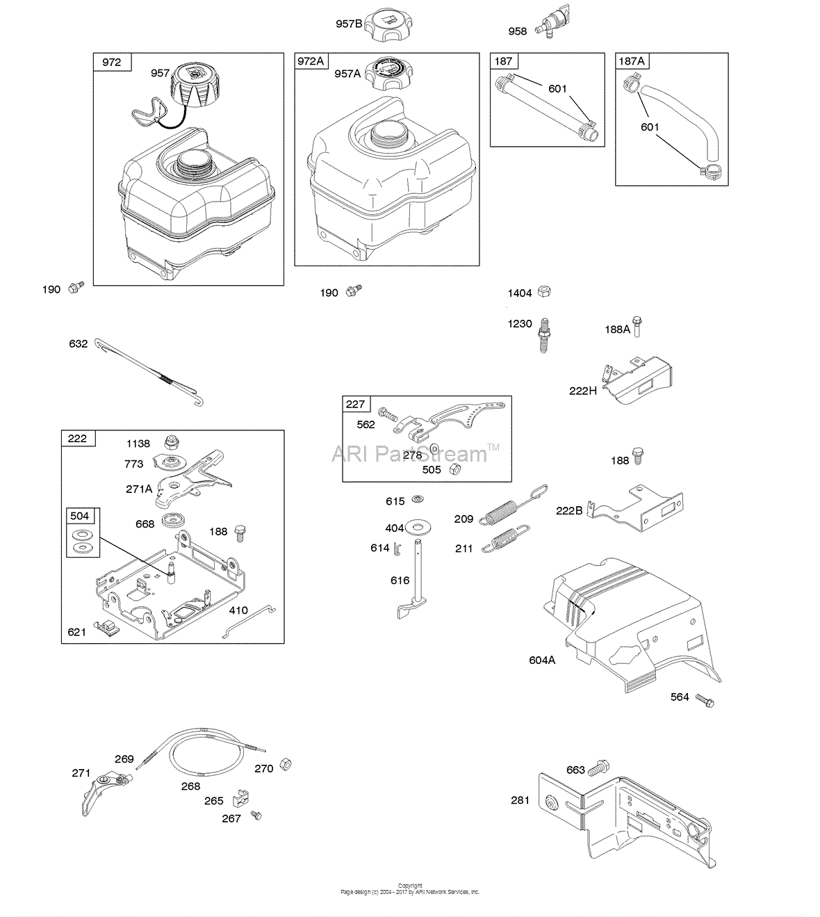 Briggs and Stratton 2163120110B1 Parts Diagram for Controls, Fuel