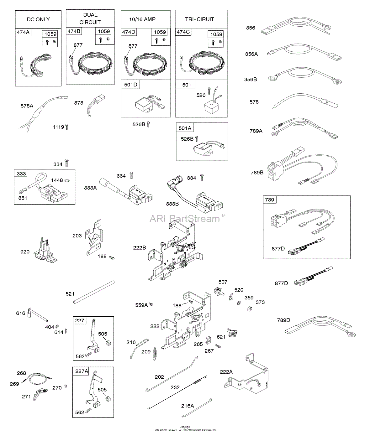 Briggs and Stratton 21R777-0053-G1 Parts Diagram for Alternator ...