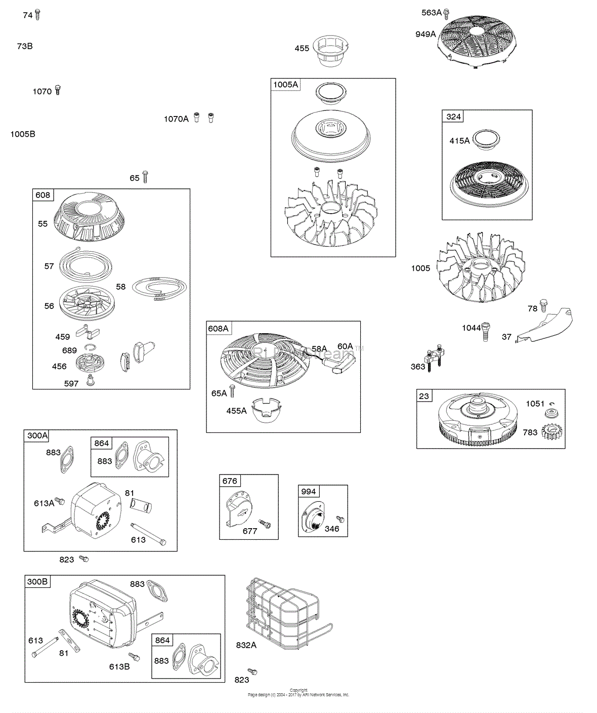 Briggs and Stratton 31A507-0133-G5 Parts Diagram for FLYWHEEL