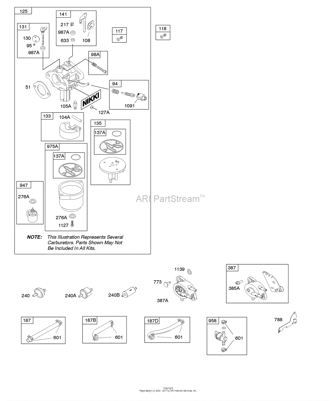 Briggs And Stratton 331877-1234-B1 Parts Diagram For CARBURETOR - NIKKI ...