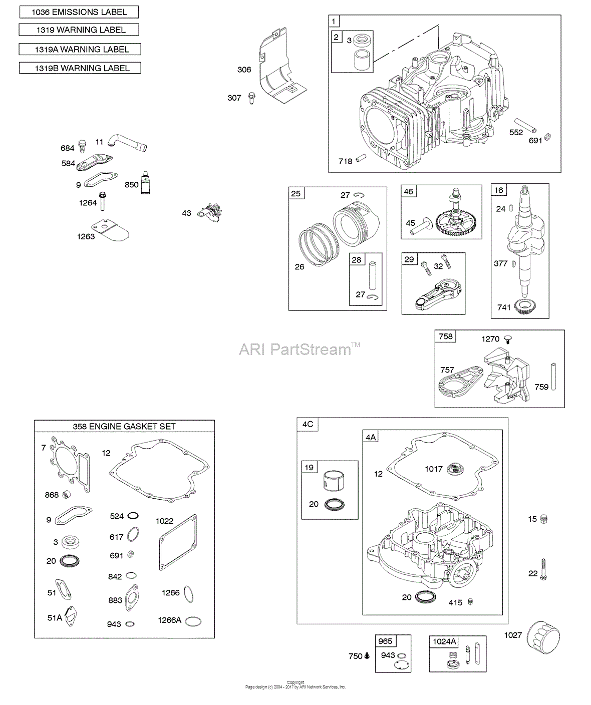 Briggs and Stratton 33R877-0011-G1 Parts Diagram for Camshaft ...