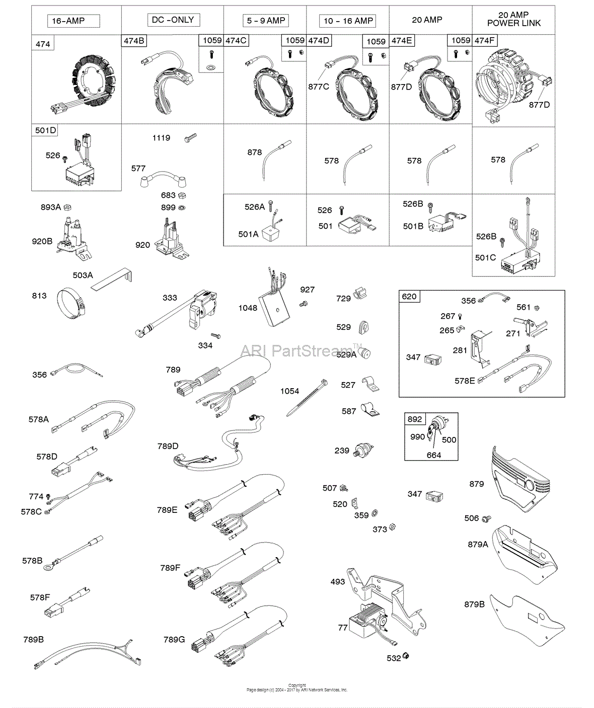 Briggs And Stratton 356447-0096-e1 Parts Diagram For Alternator 