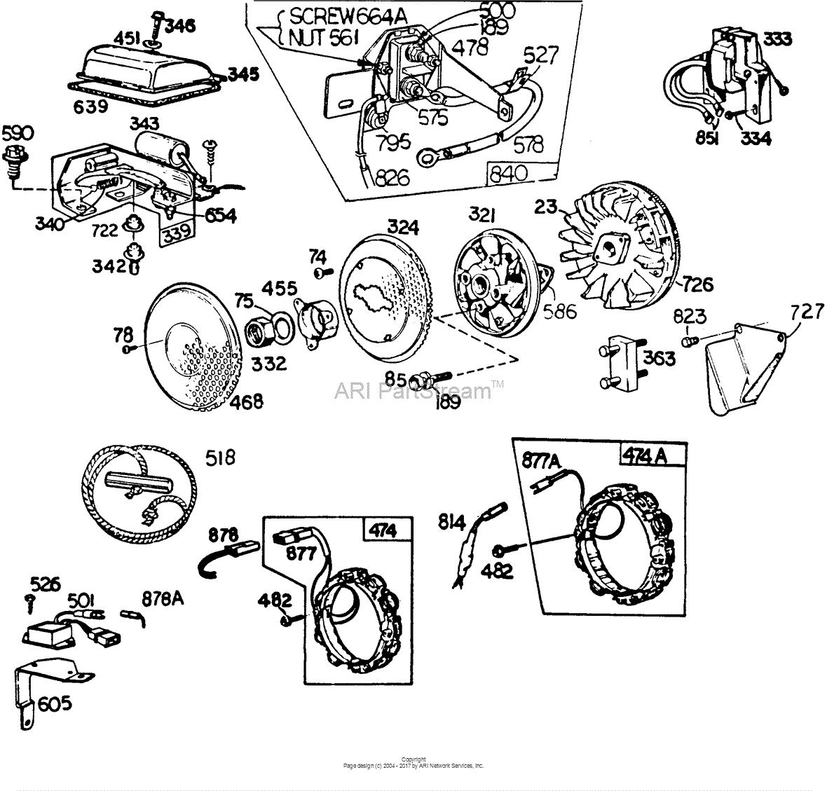 Briggs and Stratton 421417-0010-99 Parts Diagram for Alternators ...