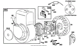 Briggs and Stratton 082252-0382-01 Parts Diagram for Blower Housing, Rewind  Assy.