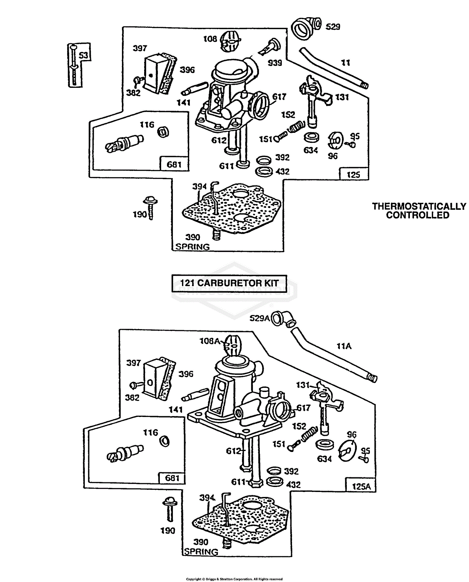 briggs pulsa prime carburetor