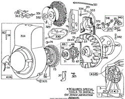 Briggs and Stratton 112292-0703-01 Parts Diagram for Blower Hsgs