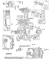Briggs and Stratton 112202-0814-01 Parts Diagram for Carburetor & Fuel Tank  Assy