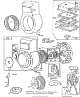 Briggs and Stratton 112232-0820-01 Parts Diagram for Carburetor & Fuel Tank  Assy