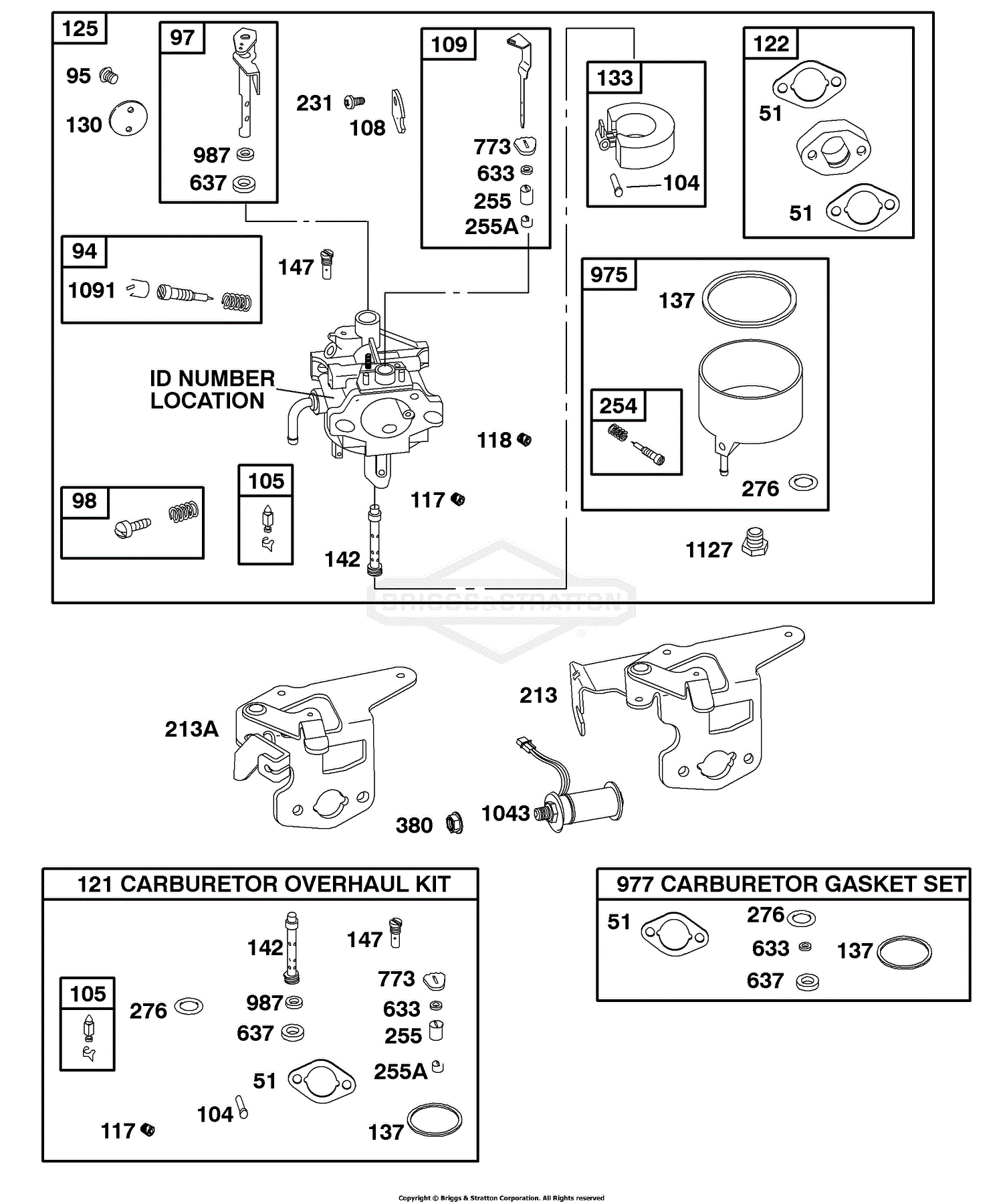 Briggs and Stratton 117432-0236-E1 Parts Diagrams