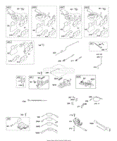 Briggs and Stratton 122602-0203-E1 Parts Diagram for Controls, Flywheel ...