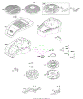 Briggs and Stratton 122S02-0127-F1 Parts Diagram for Blower Housing ...