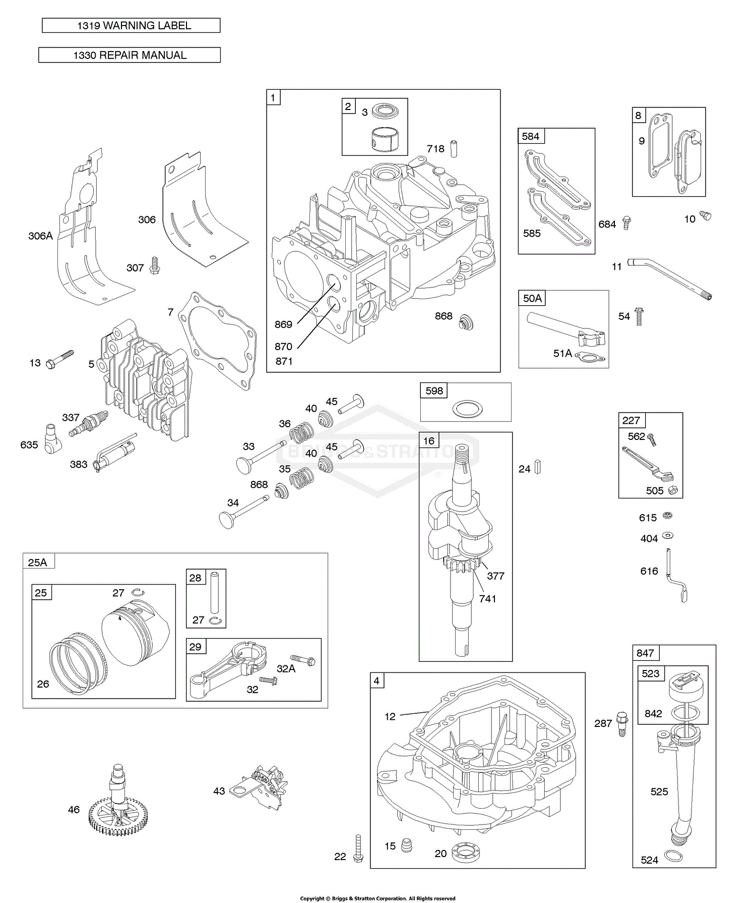Briggs and Stratton 126T02-0675-B2 Parts Diagram for Camshaft