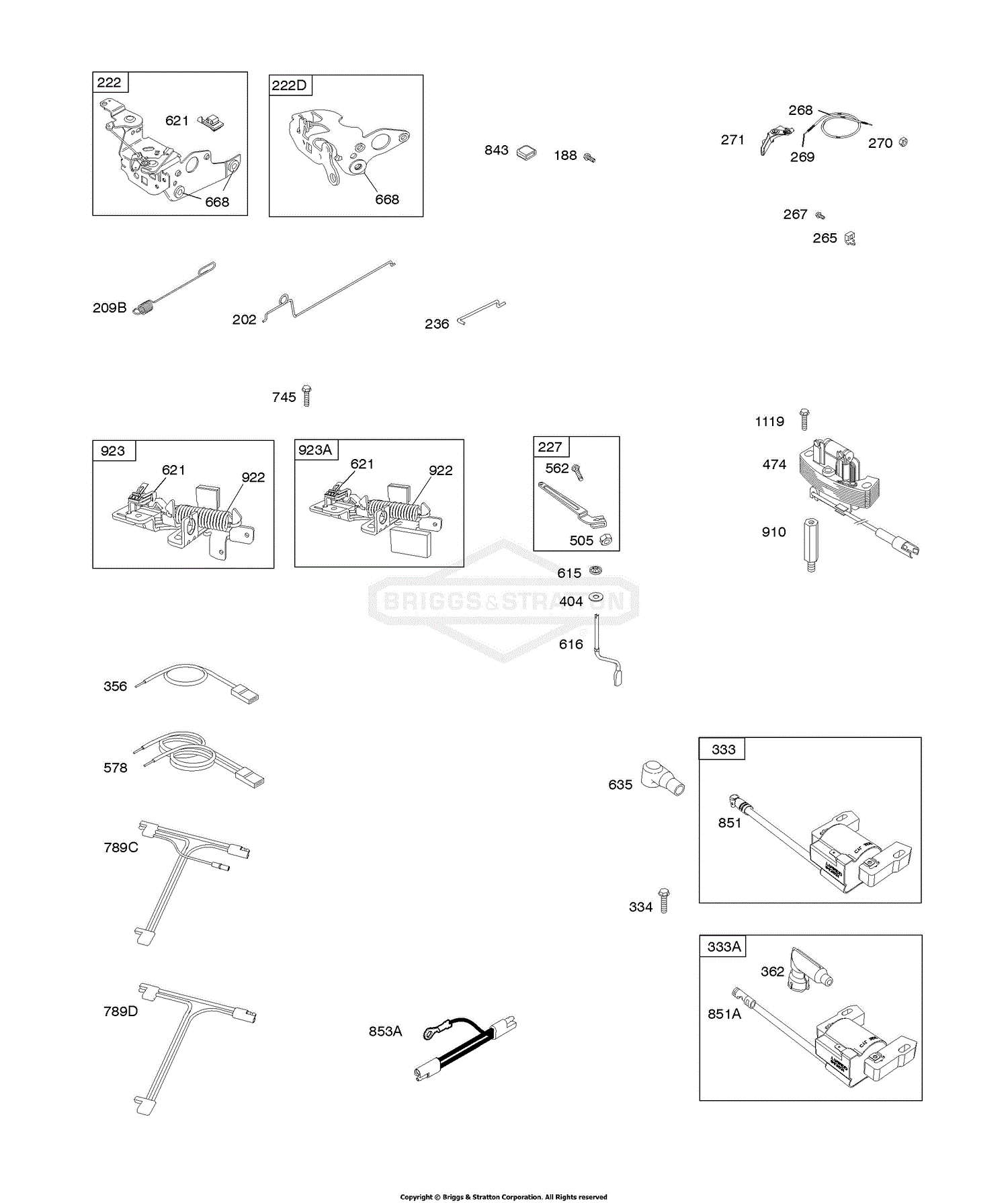 Briggs and Stratton 128L02-0117-F2 Parts Diagram for Blower Housing ...