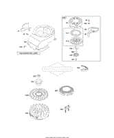 Briggs and Stratton 12J702-1739-D1 Parts Diagram for Blower Housing ...