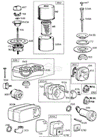 Briggs and Stratton 112252-4049-02 Parts Diagram for Carburetor & Fuel Tank  Assy