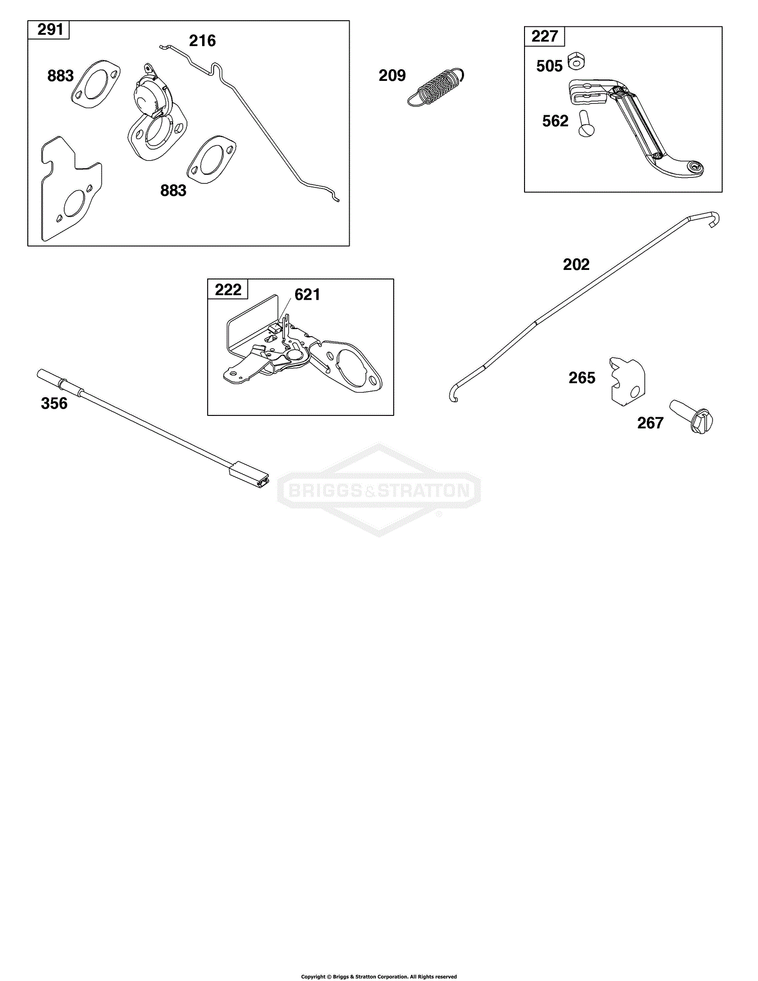 Briggs And Stratton 14b932-0218-f1 Parts Diagram For Controls Group