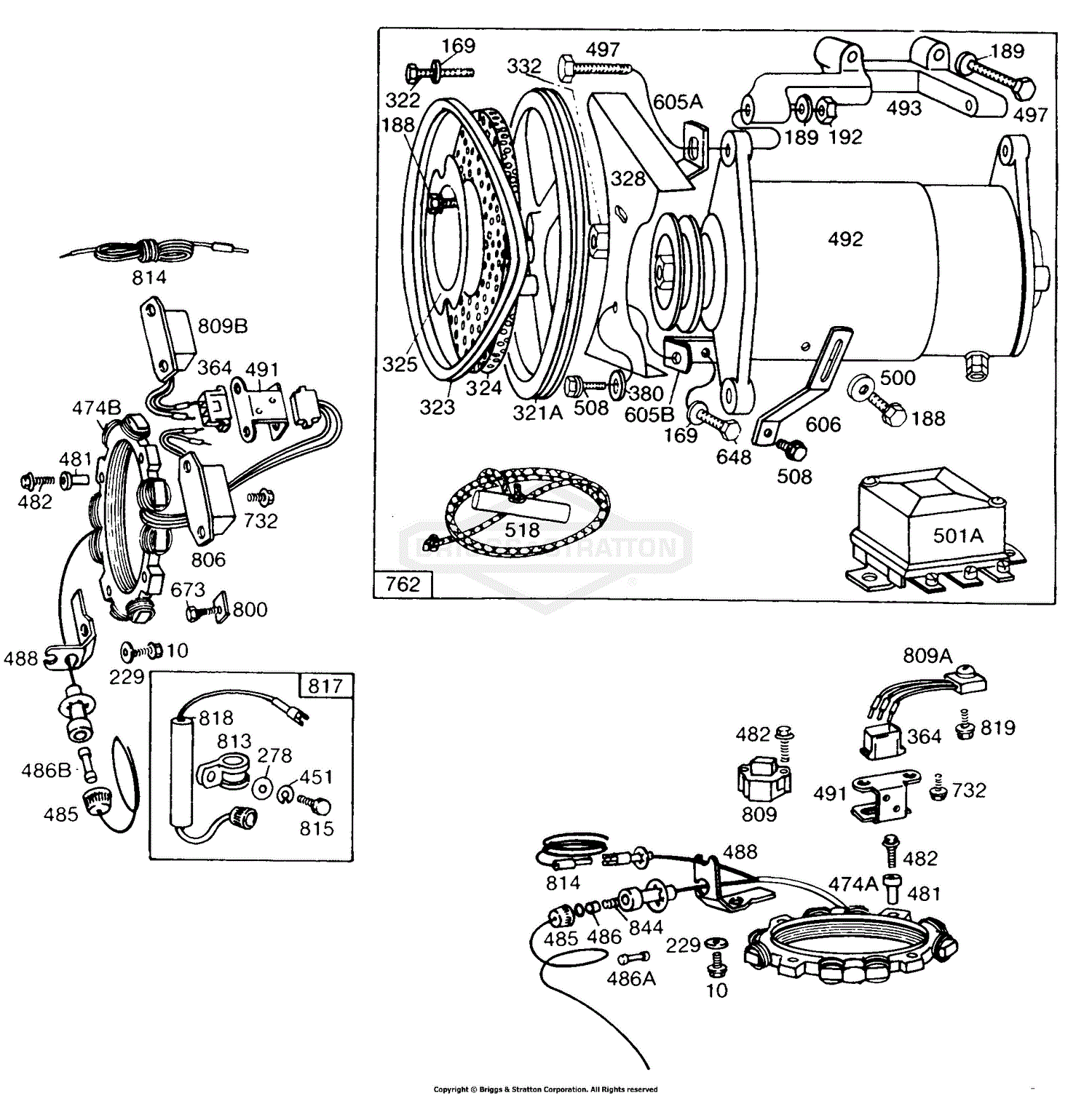 Briggs and Stratton 170432-1400-99 Parts Diagram for Electric Starters ...