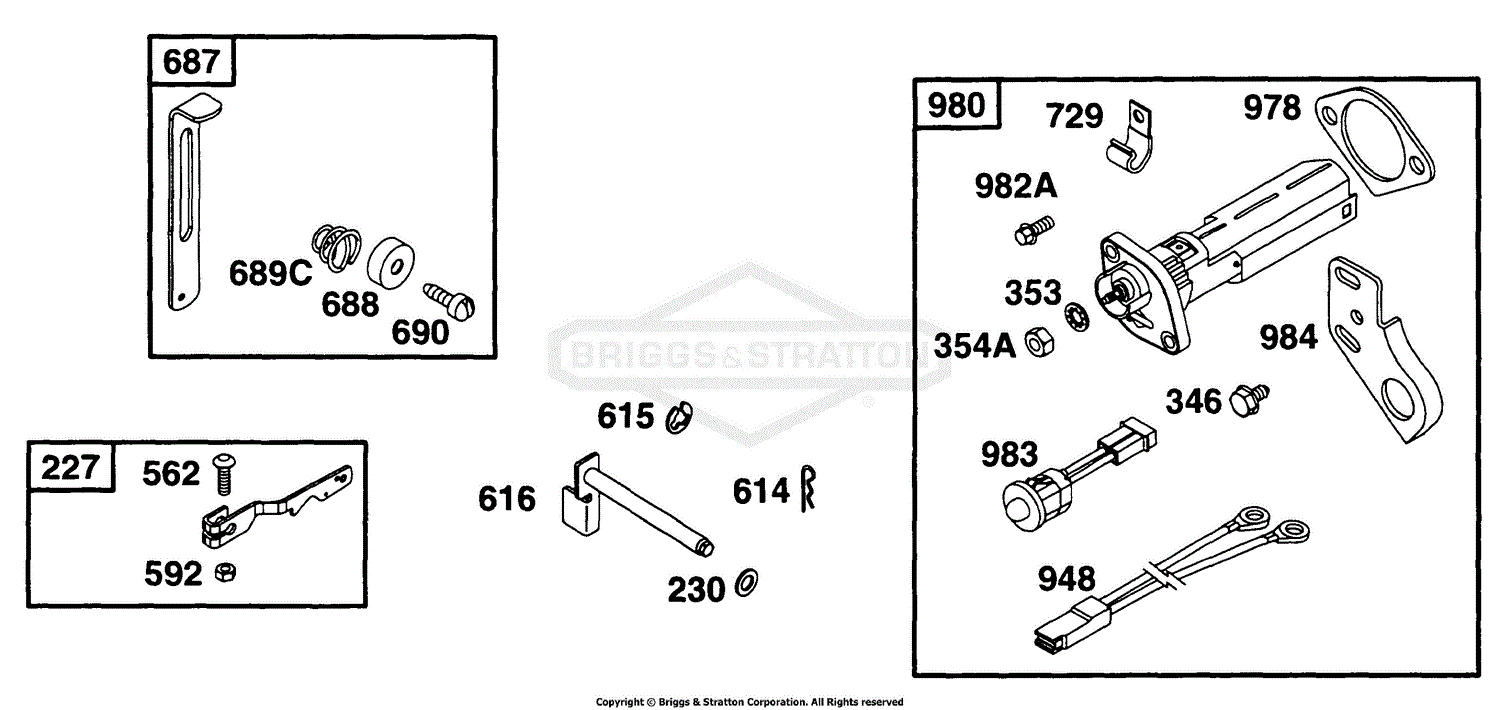 Briggs And Stratton 171432 0534 01 Parts Diagram For Controls Oil Gard 1450