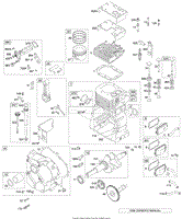 Briggs & Stratton 100000 - 19Z999 Series 112200 to 112299 OEM Parts Diagram  for Carburetor, Fuel Tank Assy