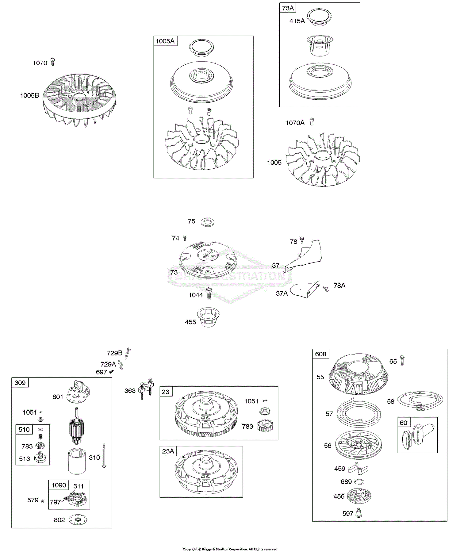 Briggs and Stratton 21A902-0139-E1 Parts Diagram for Controls, Electric ...