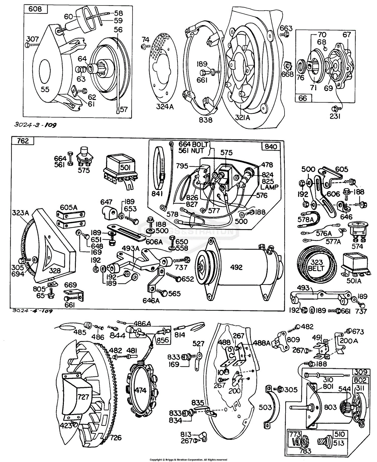 Briggs and Stratton 302431-0141-99 Parts Diagram for Electric Starters ...