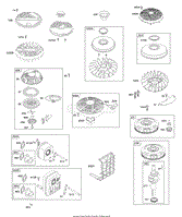 Briggs and Stratton 31C707-0175-E1 Parts Diagram for Air Cleaner, Blower  Housing, Exhaust System, Fuel Supply