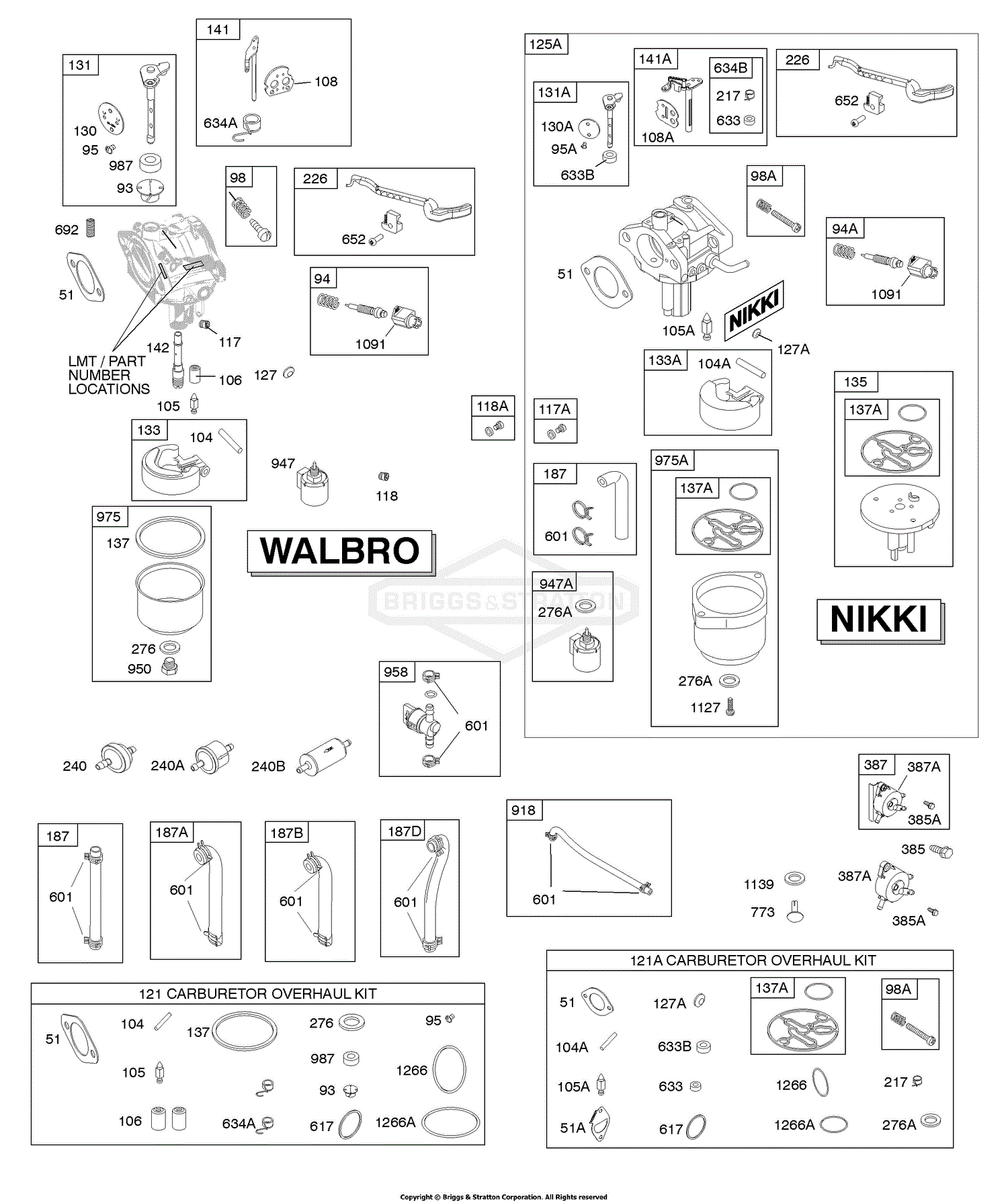 Briggs And Stratton 31E777-0443-E1 Parts Diagram For Carburetor ...