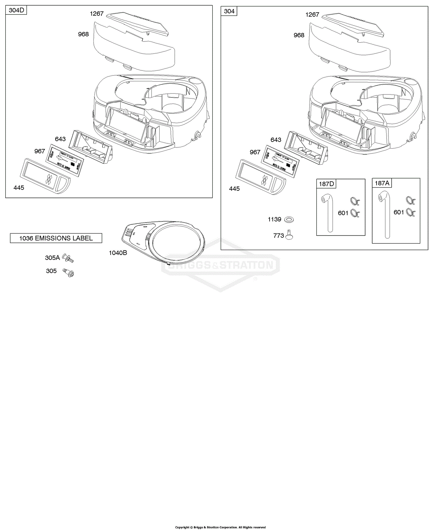 Briggs and Stratton 31P9770575E1 Parts Diagram for Air Cleaner