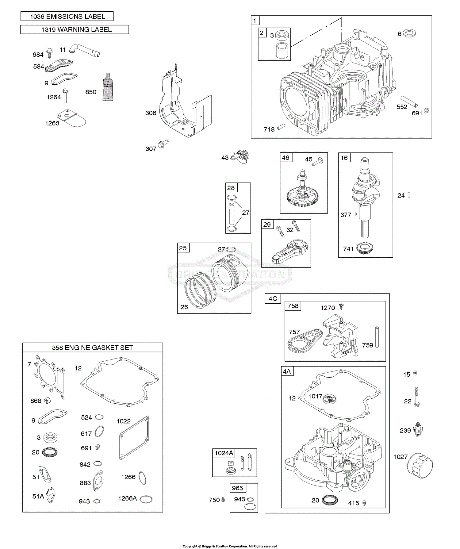 Briggs and Stratton 31Q777-0215-E1 Parts Diagram for CAMSHAFT ...