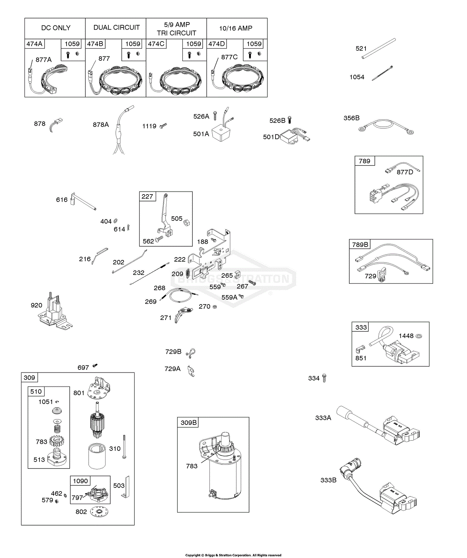 Briggs and Stratton 31R707-0001-G1 Parts Diagram for CONTROLS