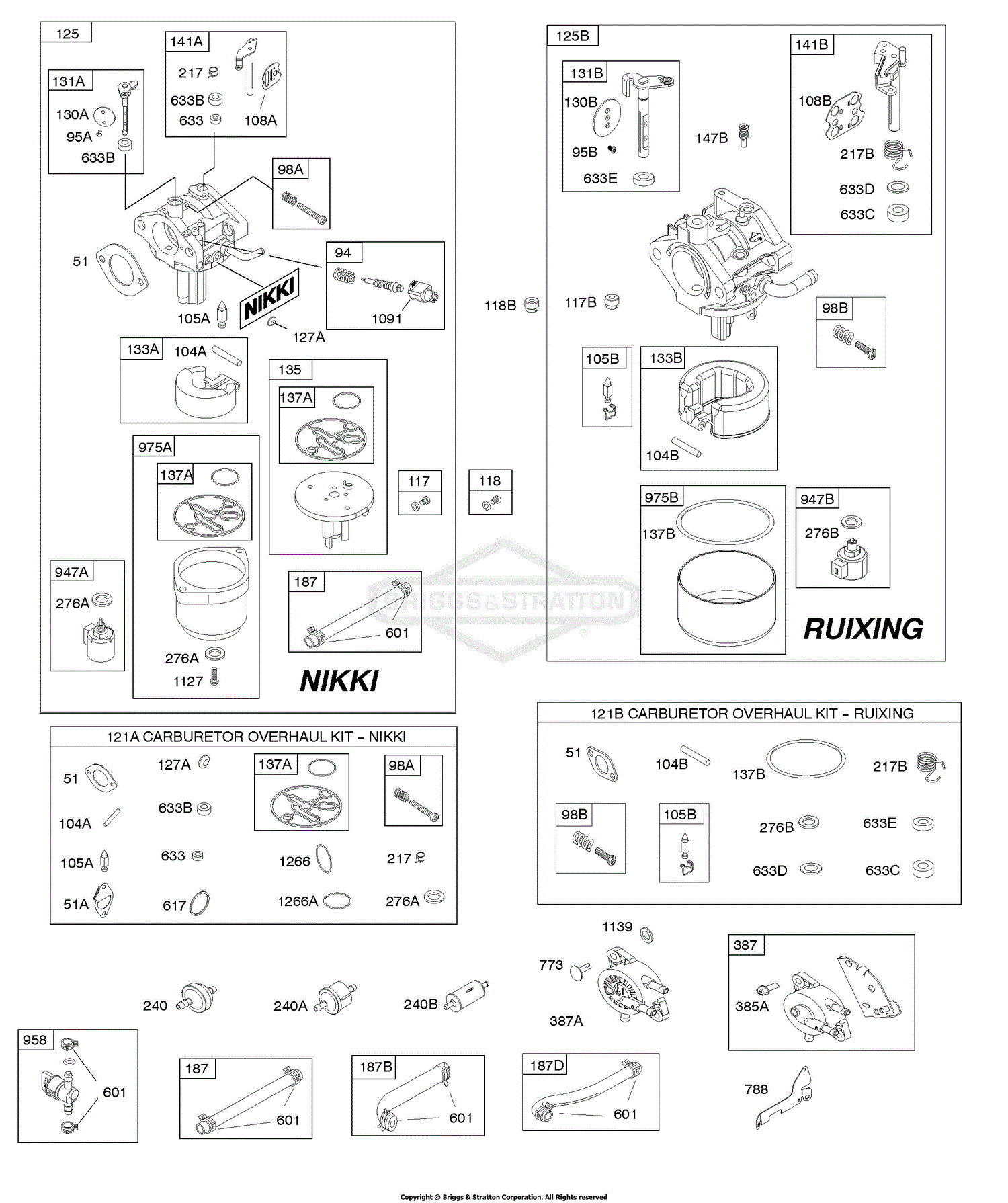 Briggs And Stratton 331877-0113-B1 Parts Diagram For CARBURETOR - NIKKI ...