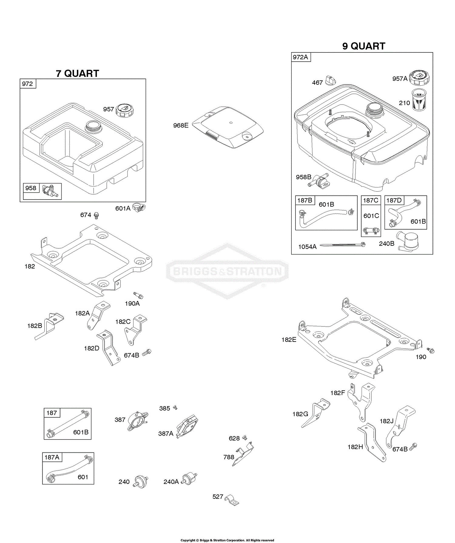 Briggs And Stratton 350447-0115-01 Parts Diagram For Fuel Supply