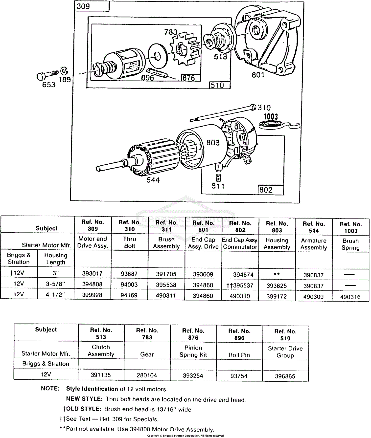 Briggs and Stratton 422437-0679-02 Parts Diagram for Electric
