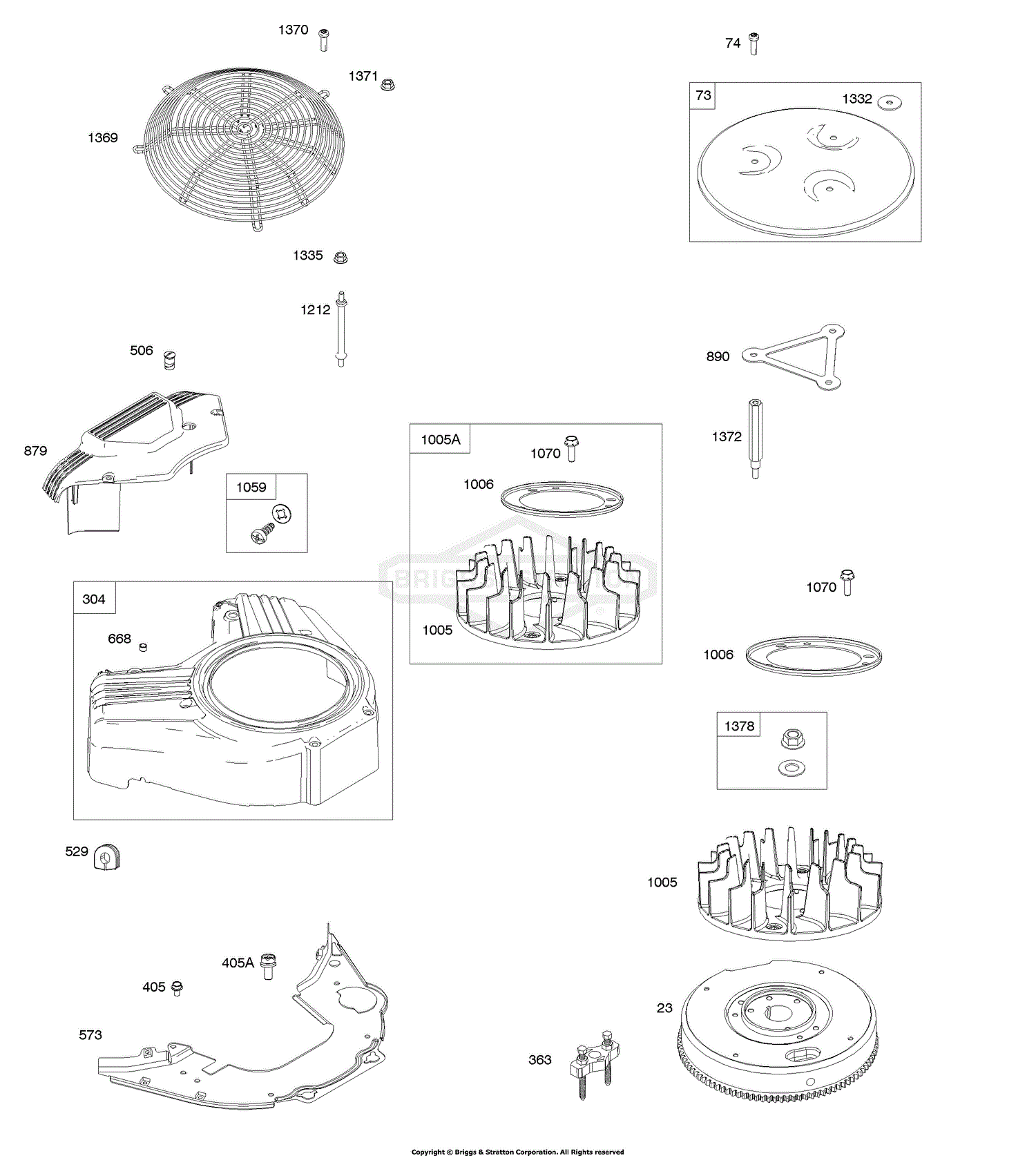 Briggs and Stratton 541777-0110-E1 Parts Diagram for Blower Housing ...