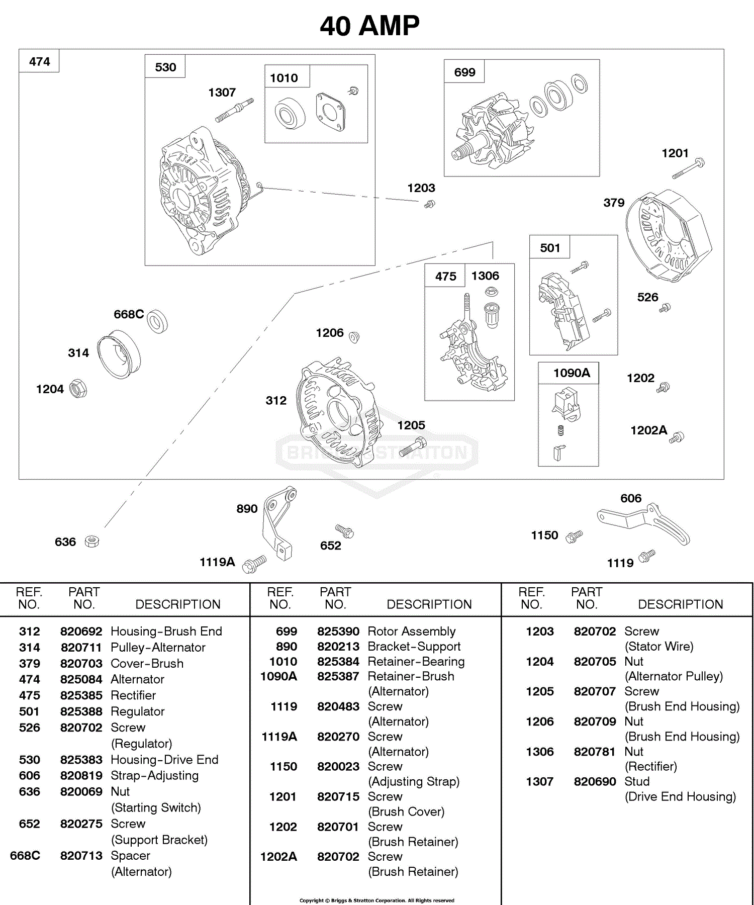 Briggs and Stratton 584447-0210-E2 Parts Diagrams