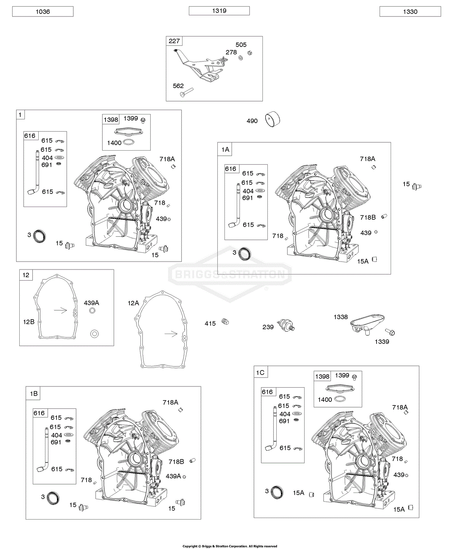 Briggs and Stratton 613477-0048-E1 Parts Diagram for Cylinders