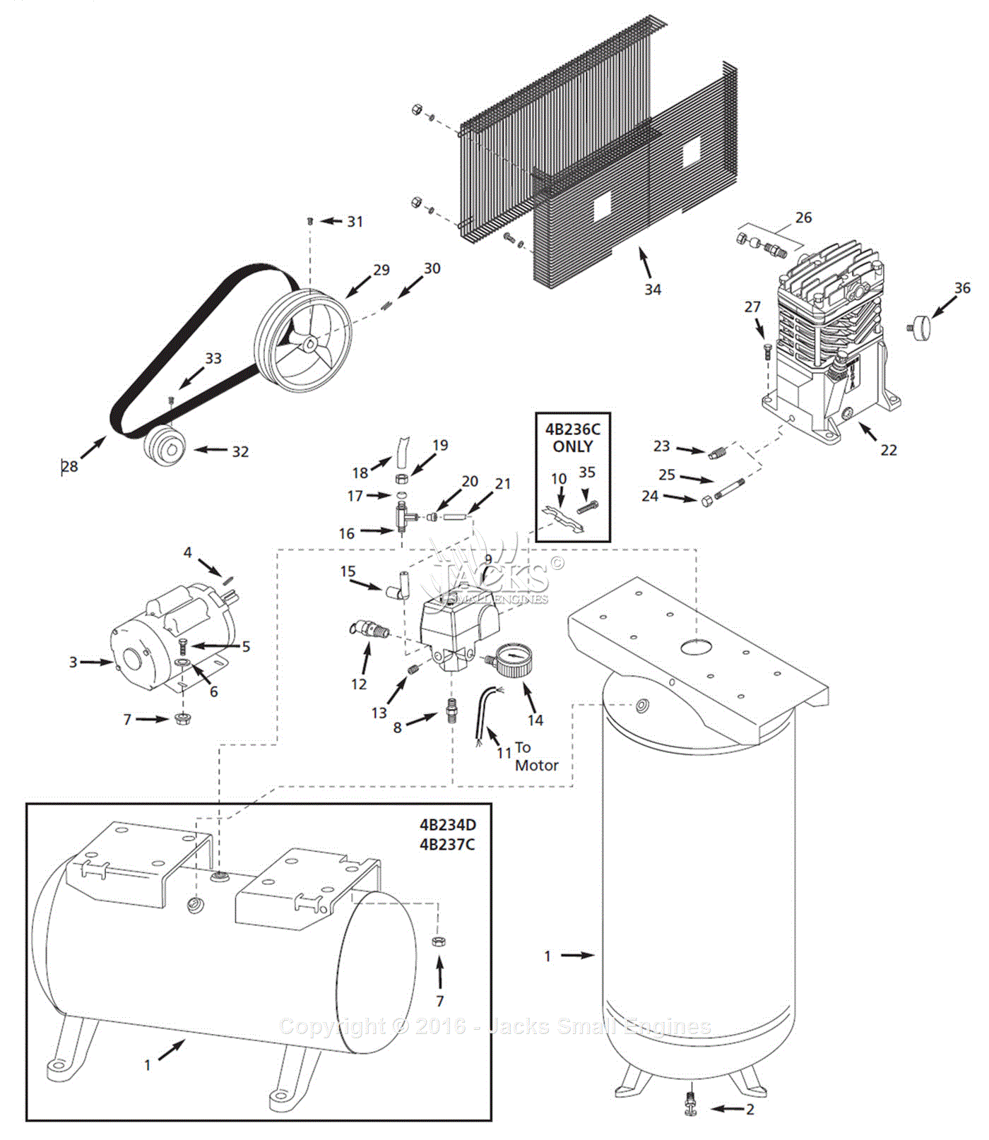Campbell Hausfeld B E Parts Diagram For Air Compressor Parts