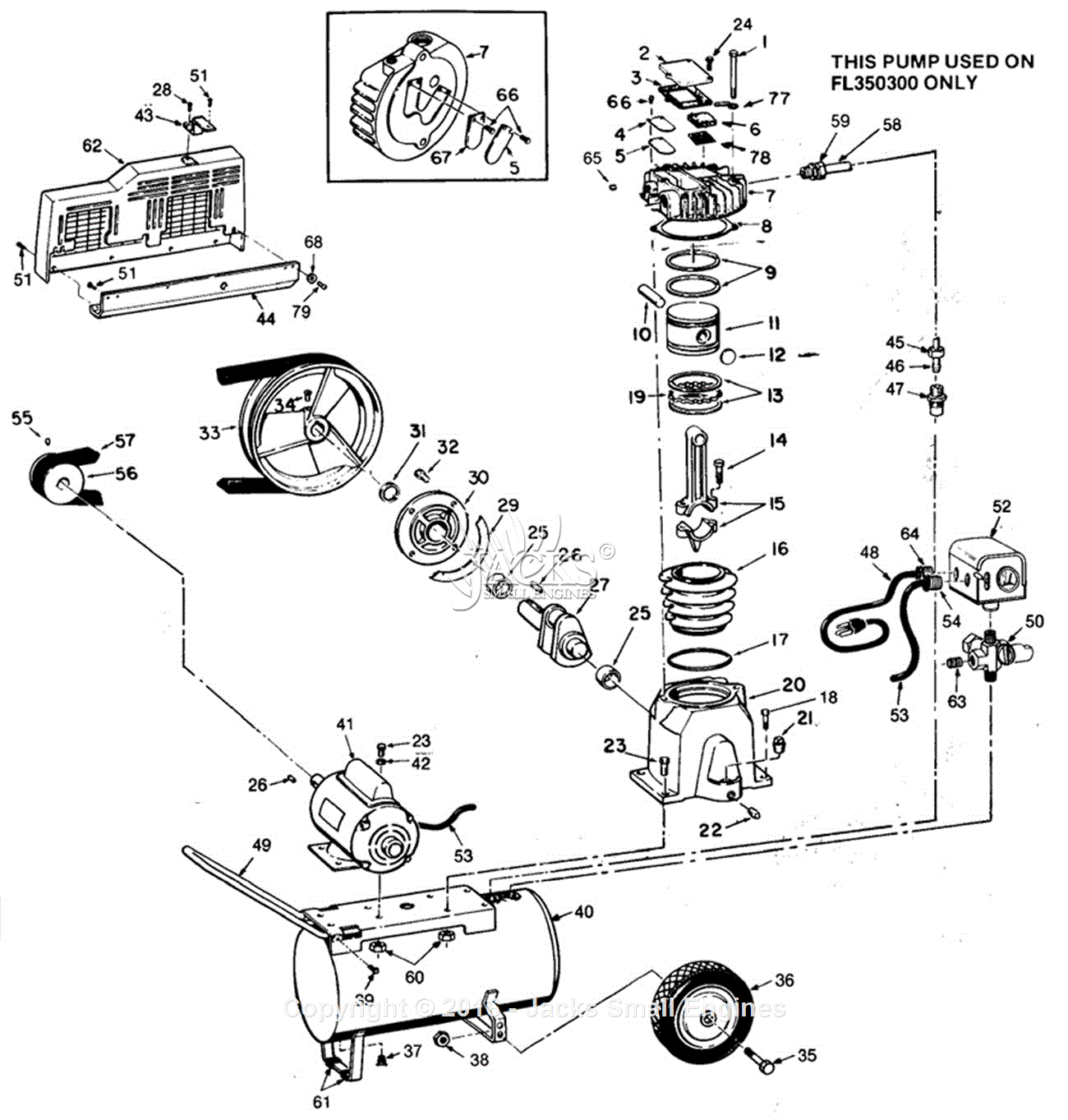 Campbell Hausfeld FL3503 Parts Diagram for FL3503